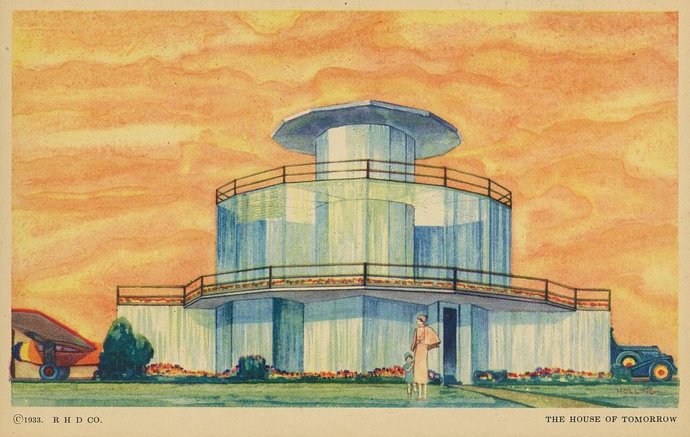 The House of Tomorrow, moved from the 1933 fair to Beverly Shores, Indiana