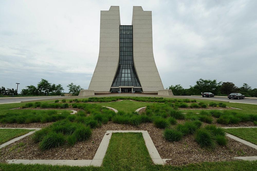 Wilson Hall, the tower at the center of Fermilab