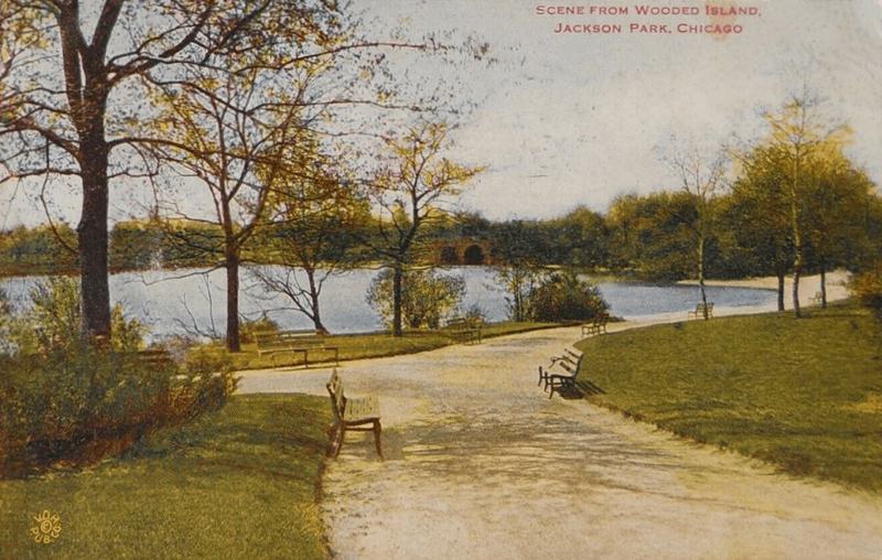 Historic photograph, Wooded Island