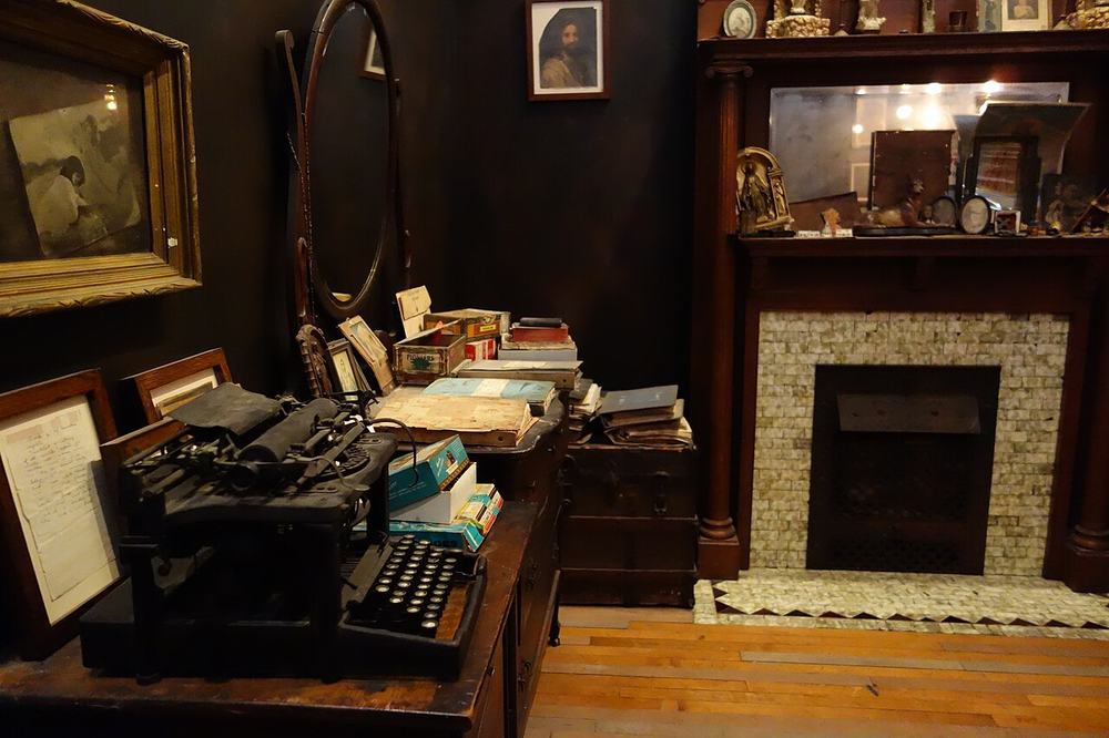 The recreated Henry Darger Room at the Intuit Art Museum