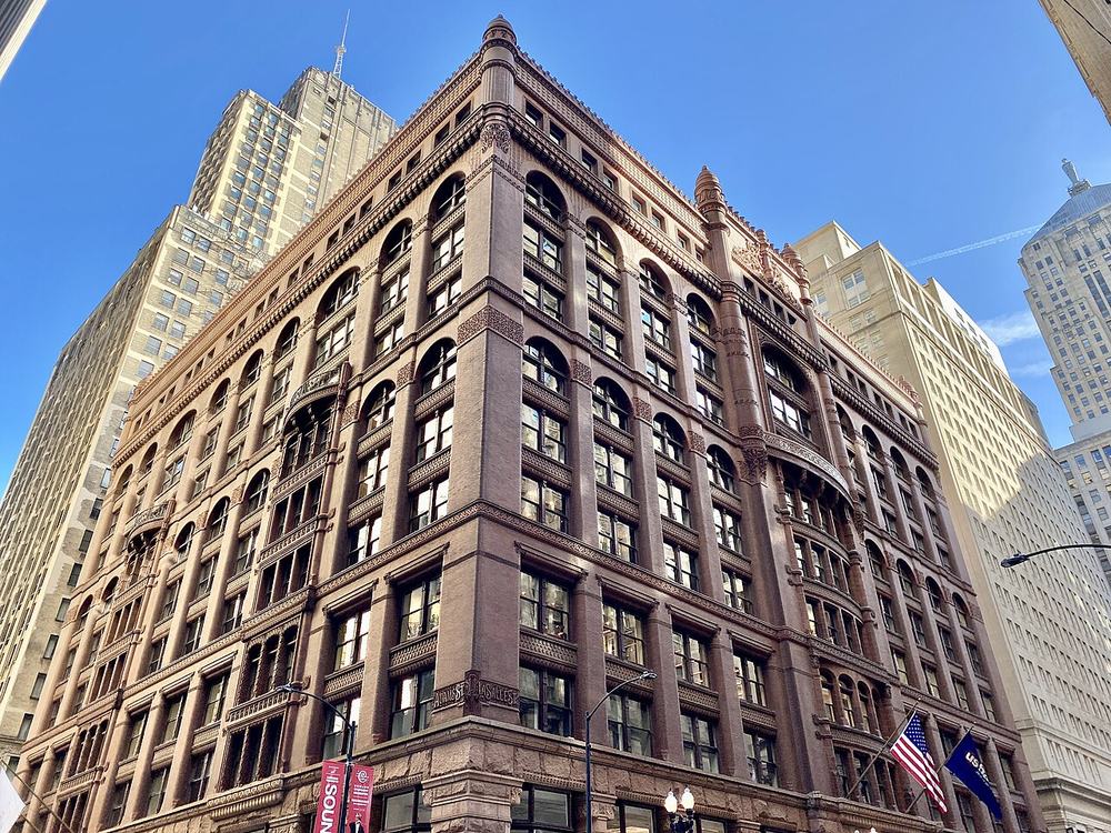 The Rookery Building at LaSalle and Adams